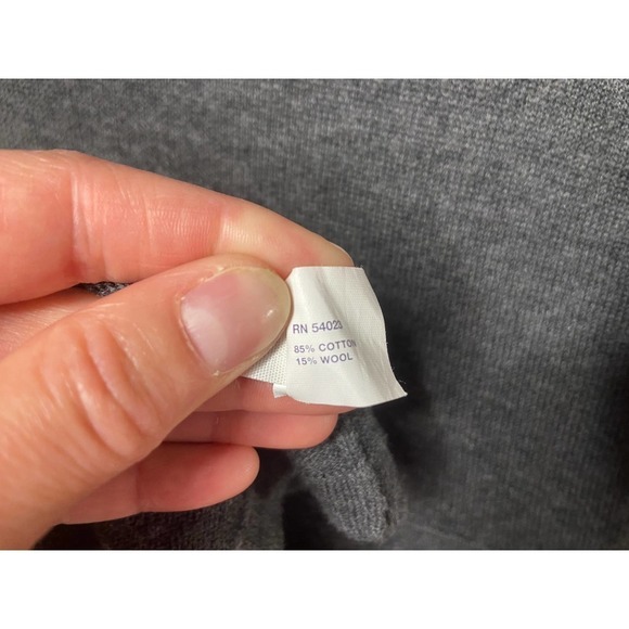 Gap Wool Blend Gray Sweater Dress Size S Cap Sleeves - Picture 5 of 10